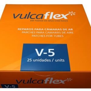 Remendo A Frio Vulcaflex V-5 Redondo 100mm Caixa Com 25un